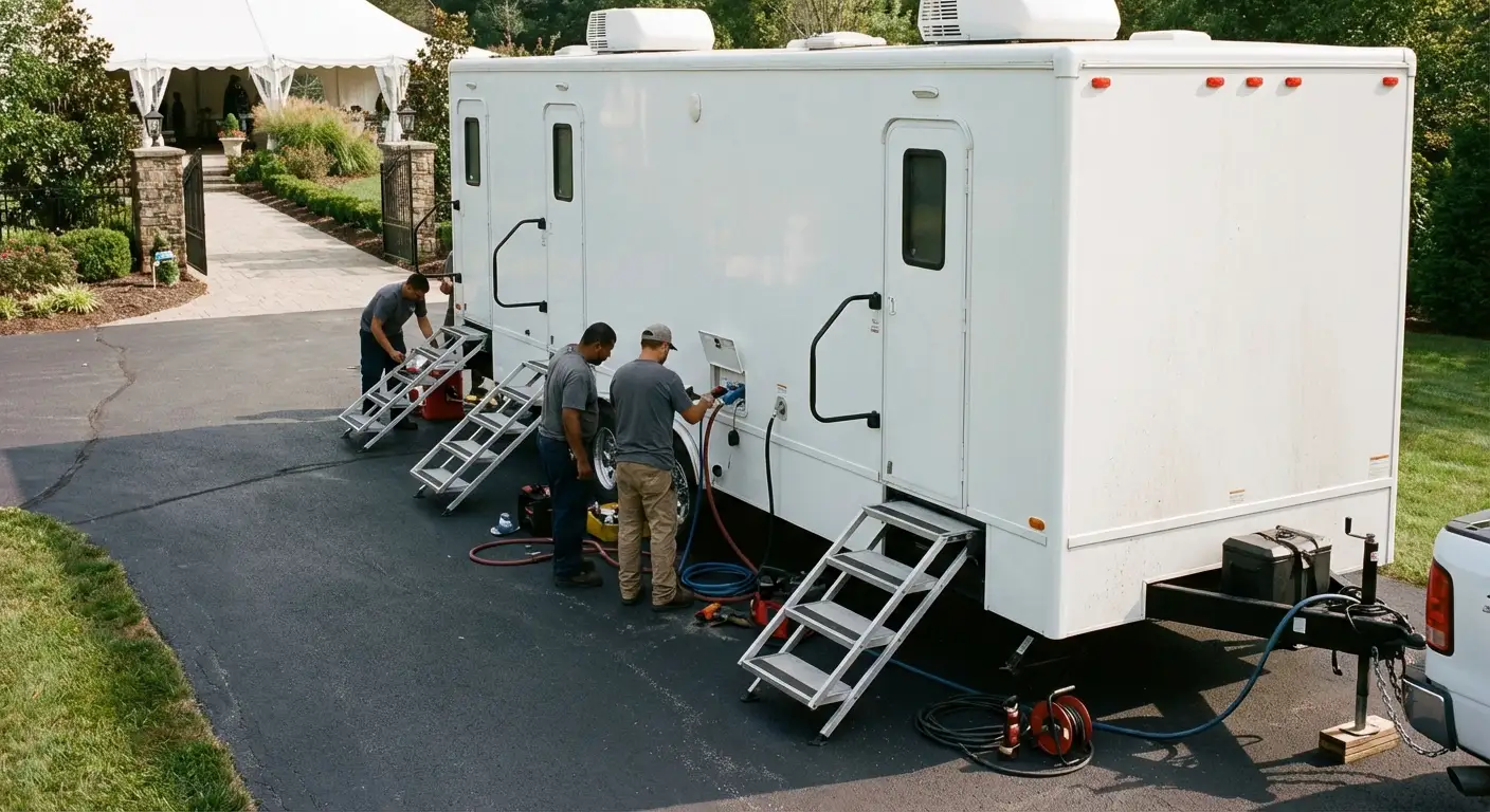 Luxury Restroom Trailer in Greensboro, NC