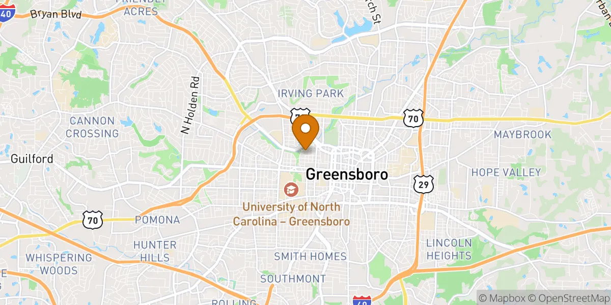 neighborhood map in Greensboro, NC