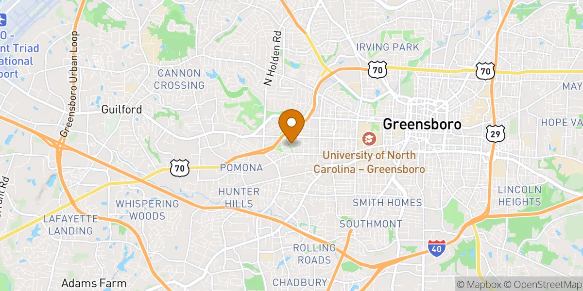  neighborhood map in Greensboro, NC