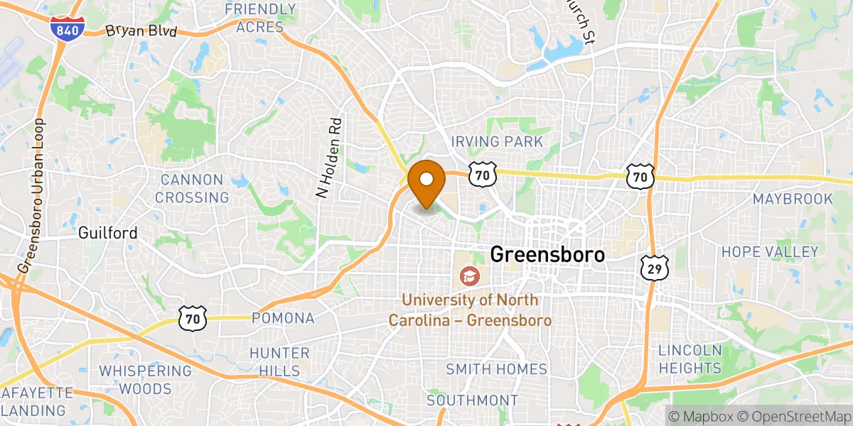  neighborhood map in Greensboro, NC
